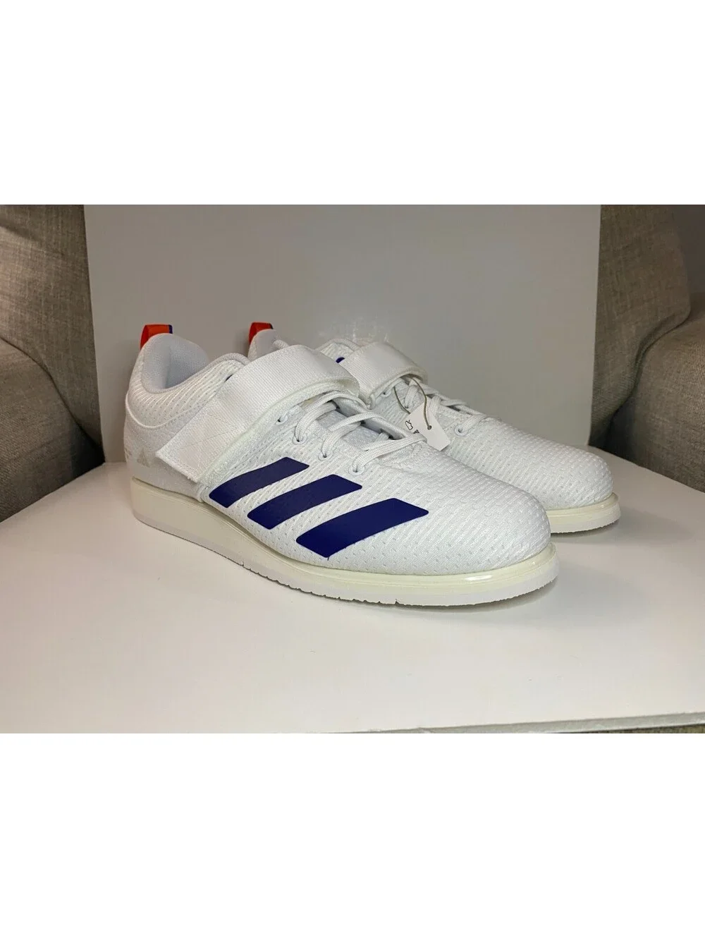 Adidas Powerlift 5 JP9878 Mens Sneaker 11 White Dark Blue Weightlifting Shoes